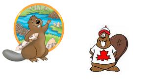 2 emblèmes nationaux : Belgique et Canada 