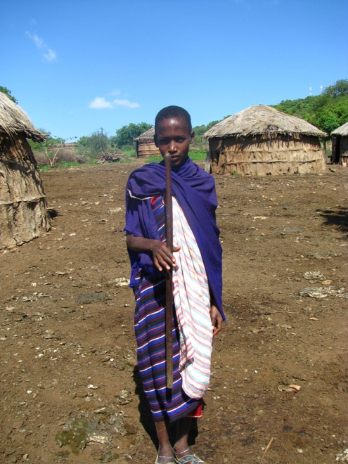 Ce jeune garçon fait partie de l'avenir des Maasais : il n'a pas arrêté de nous poser des questions pour améliorer son anglais!